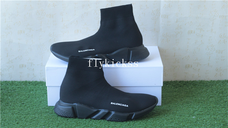 Balenciaga Speed Trainer Sock Race Runners Triple Black